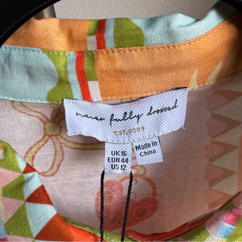 NWT NEVER FULLY DRESSED Lauren Shirt Dress Sz 12 - Picture 9 of 14